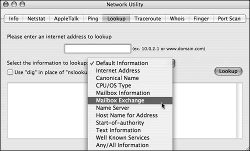 mac os x uses the network connection tool for configuring